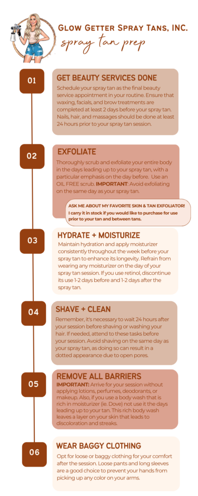 Spray Tan Prep